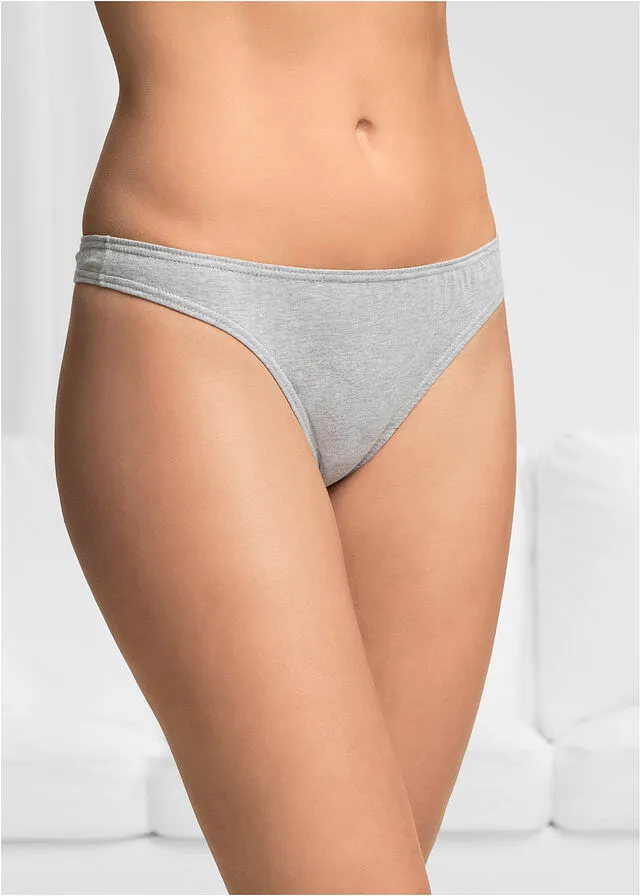 Pack de 10 tangas Azul/blanco/rosa/gris claro jaspeado