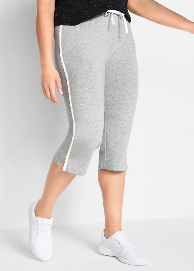 PANTALóN CAPRI DEPORTIVO, PITILLO (2 UNIDADES) AZUL MARINOGRIS CLARO JASPEADO