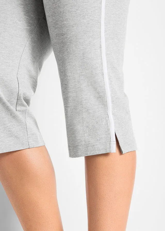 PANTALóN CAPRI DEPORTIVO, PITILLO (2 UNIDADES) AZUL MARINOGRIS CLARO JASPEADO