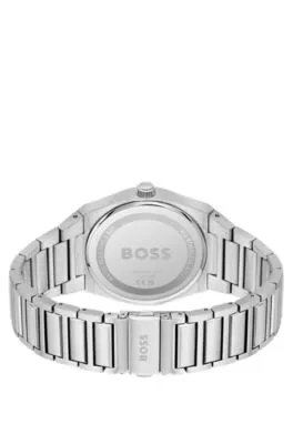 Reloj con esfera verde y pulsera de eslabones
