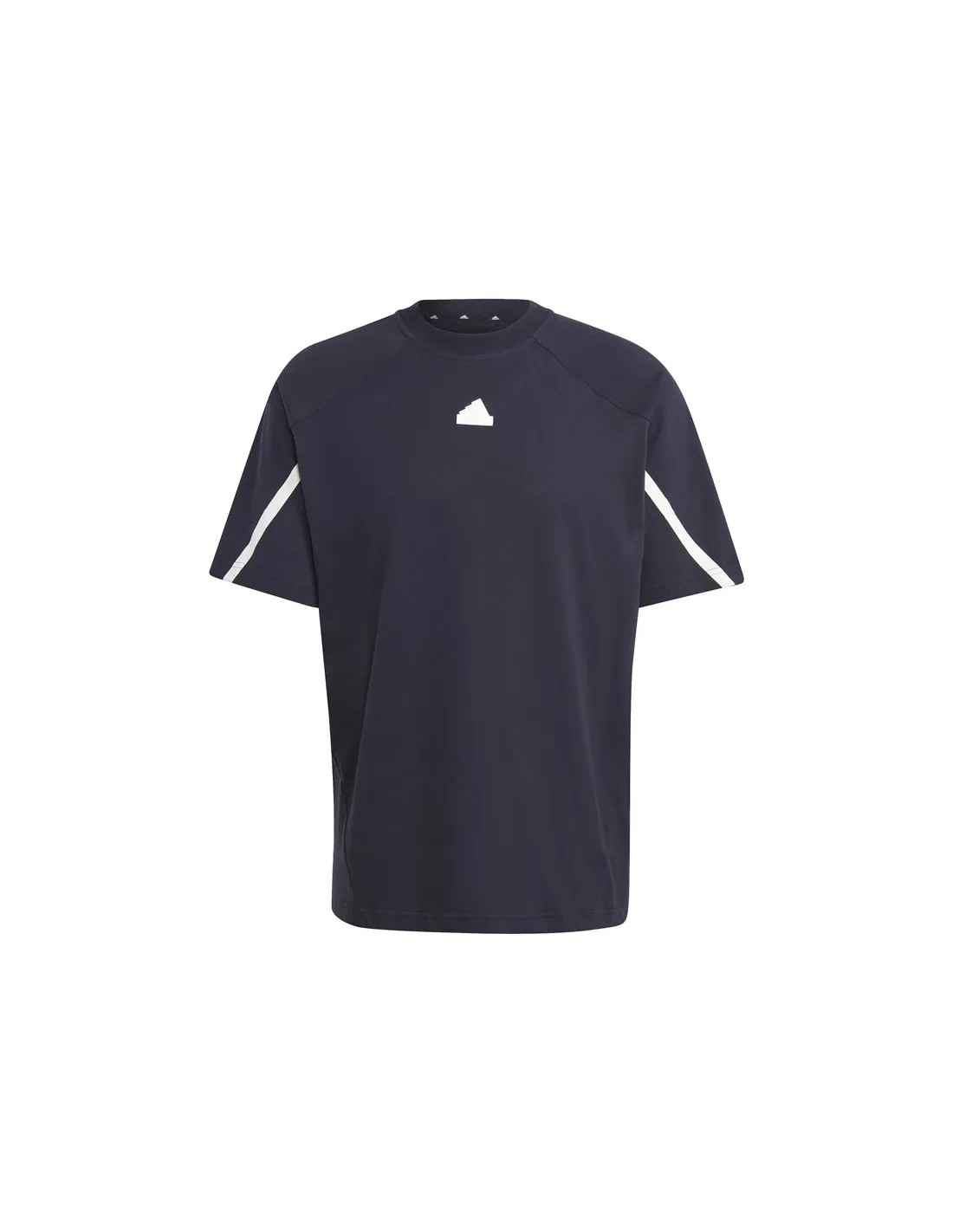 Ropa de Camiseta casual para hombre camiseta Corte clásicoCuello redondo de canaléPunto 100% algodón adidas