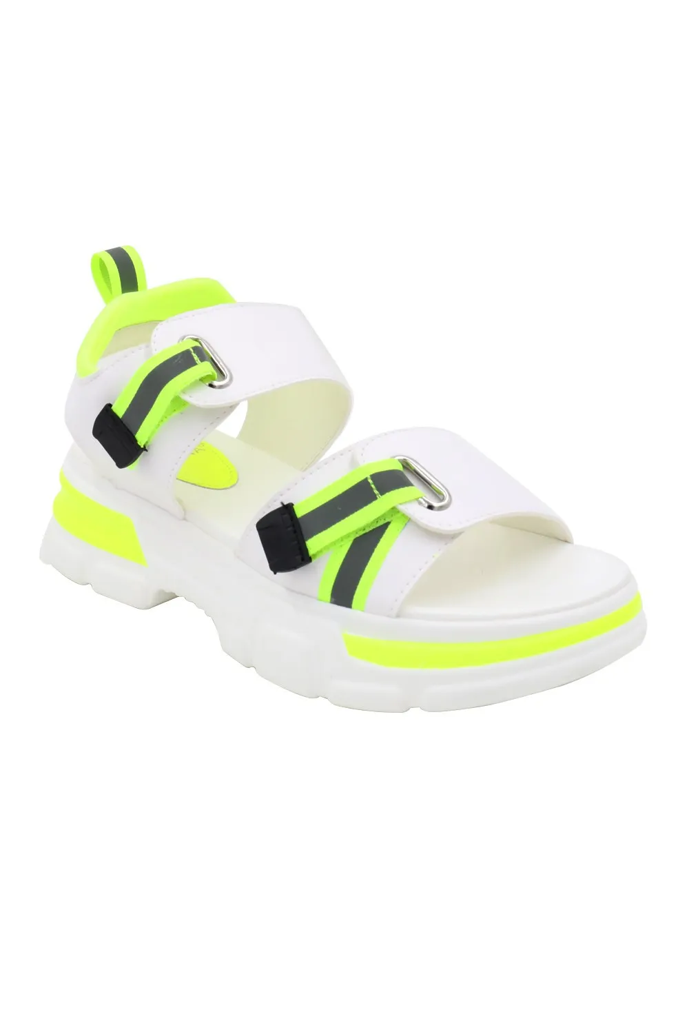 Sandalia deportiva plana verde