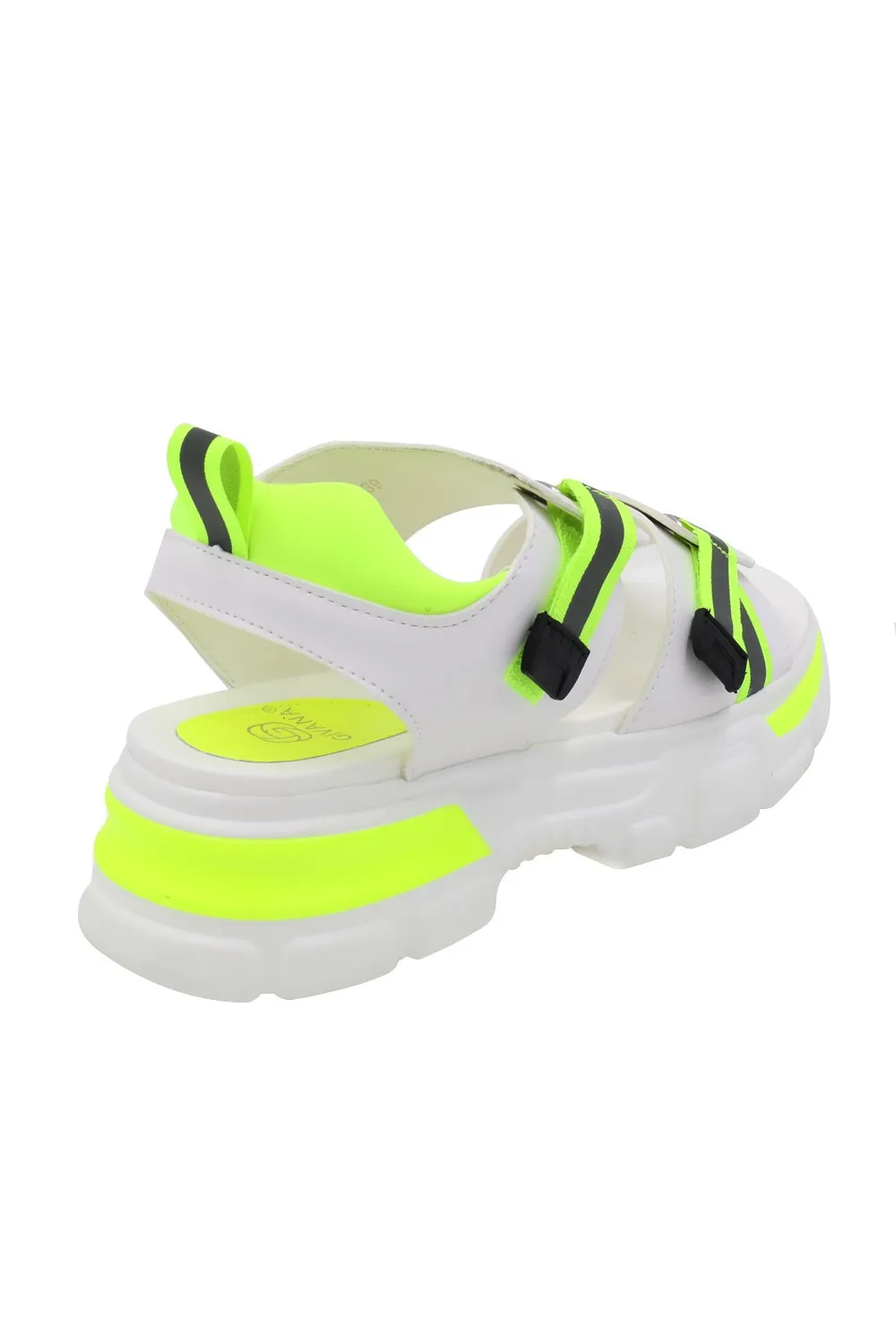 Sandalia deportiva plana verde