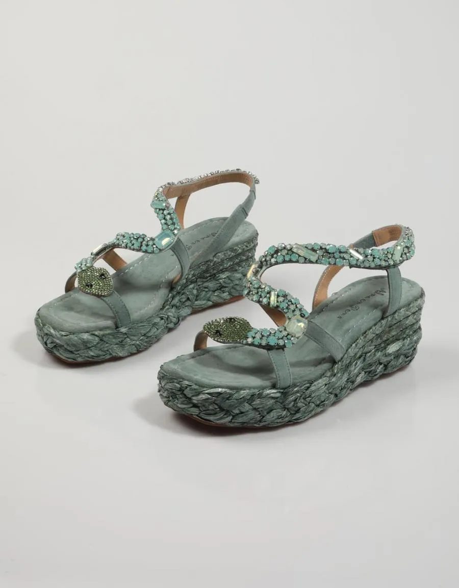  sandalias ALMA EN PENA Ap en Verde 82404