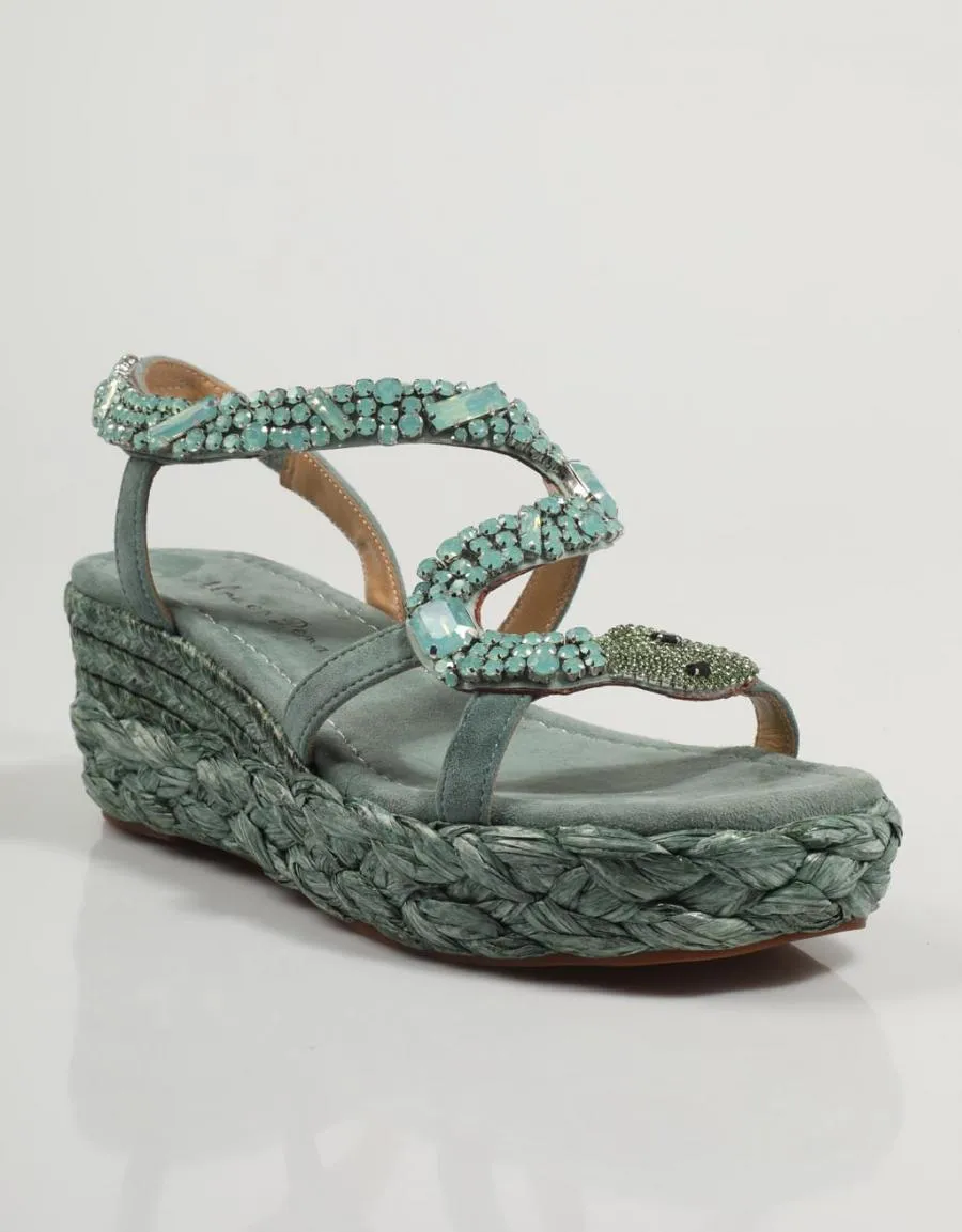  sandalias ALMA EN PENA Ap en Verde 82404