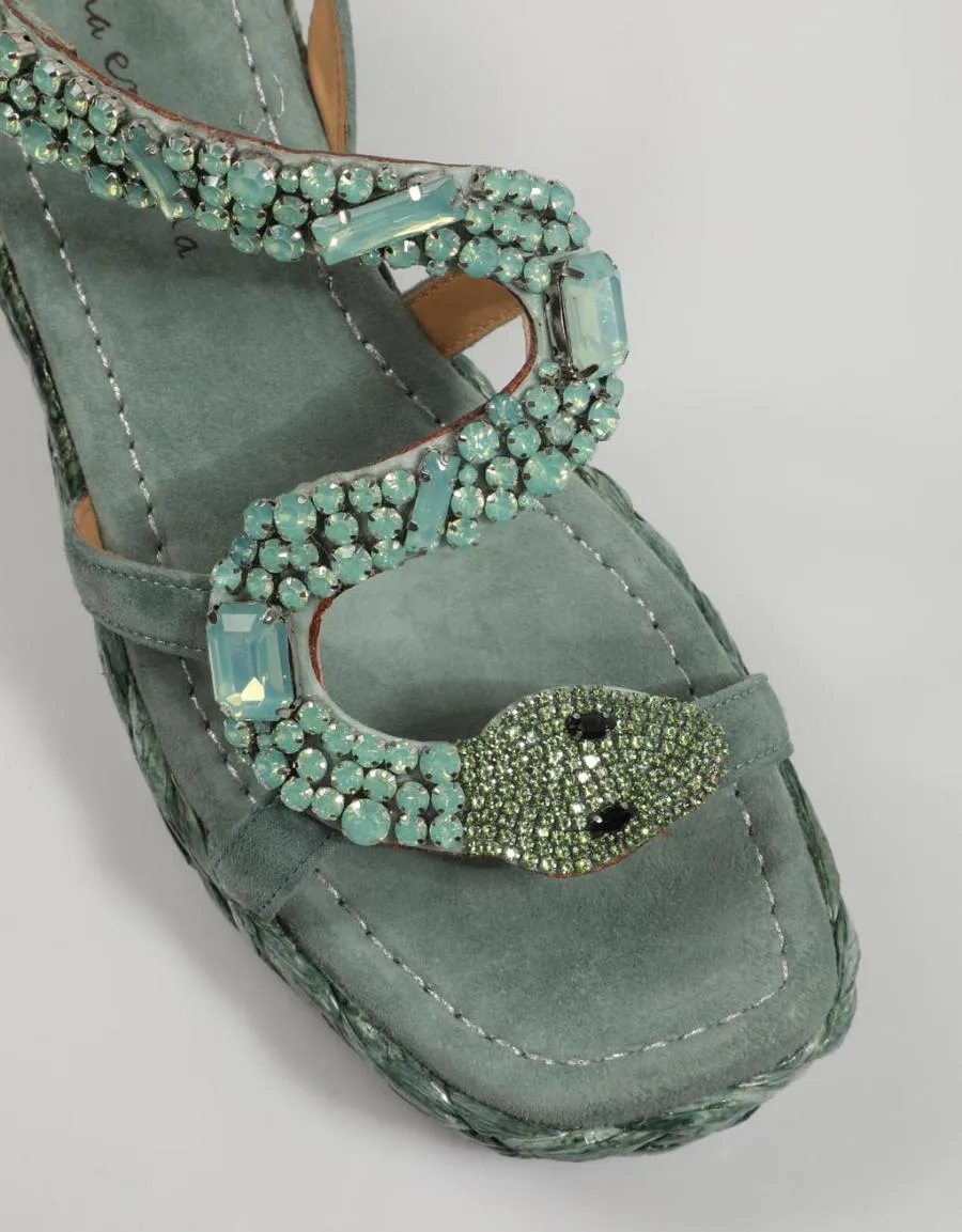  sandalias ALMA EN PENA Ap en Verde 82404