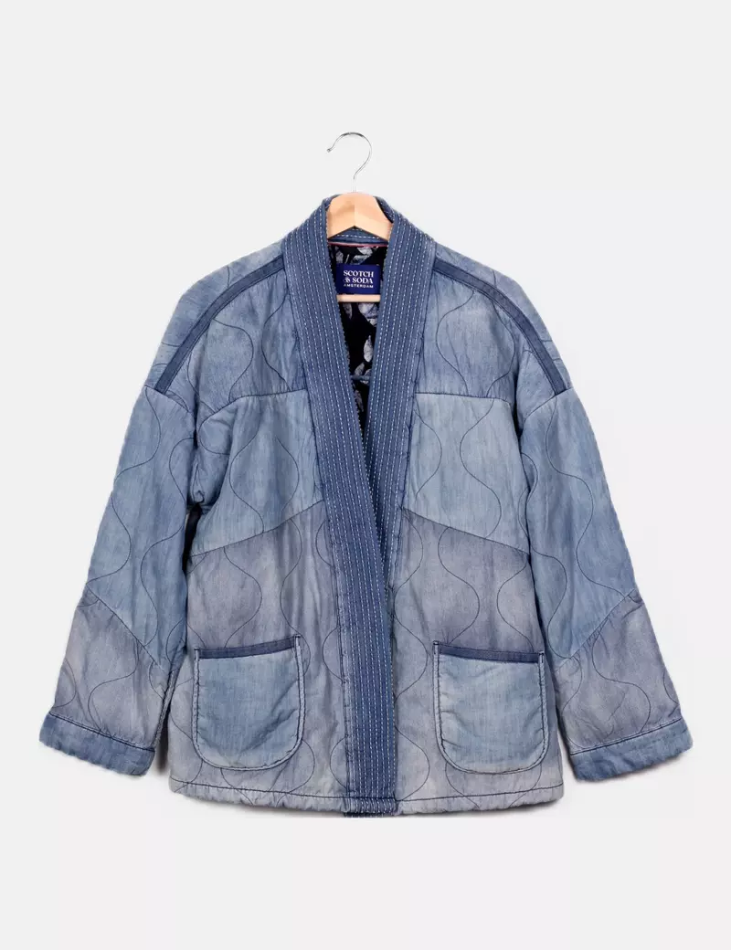 Scotch & soda Cazadora acolchada azul