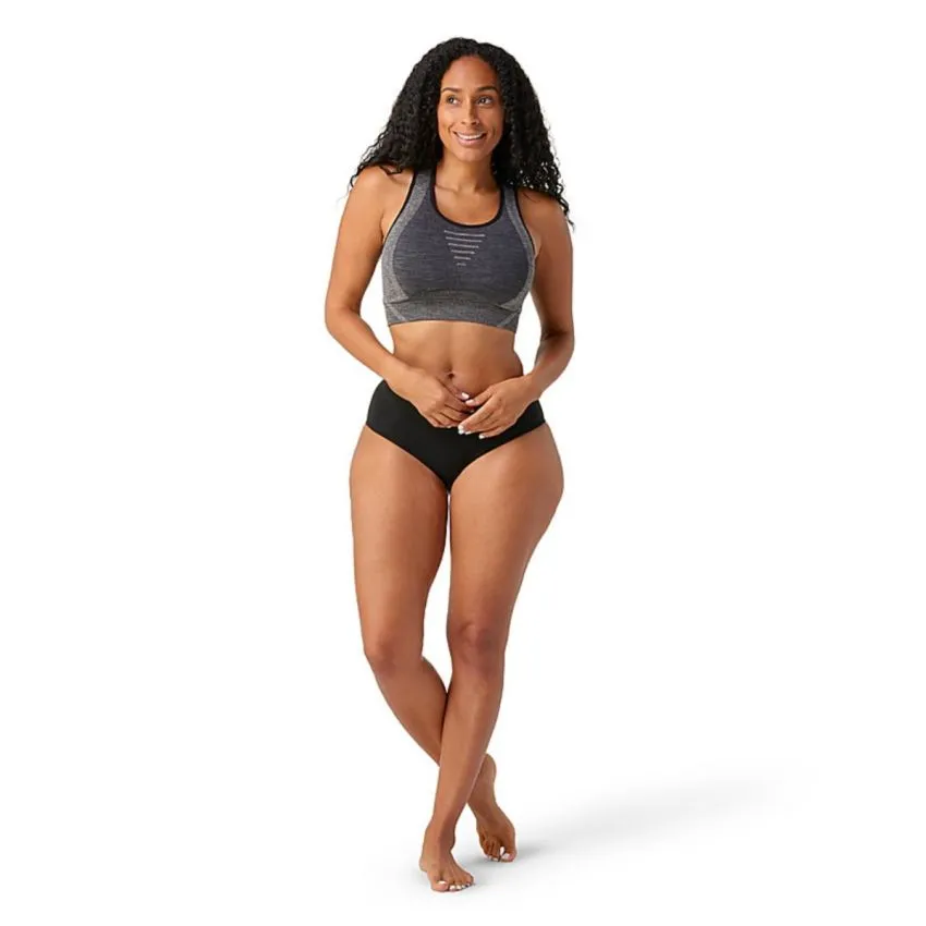 Smartwool Mujer Sujetadores/Tops Intraknit Racerback Bra Wool Gris 