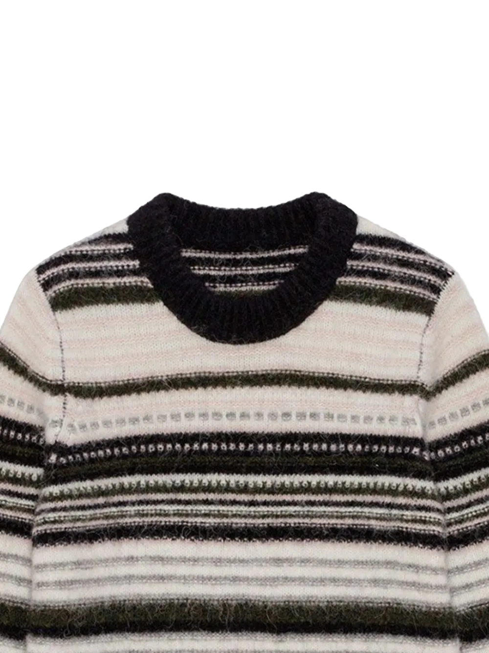 SOFT WOOL STRIPE ONECK