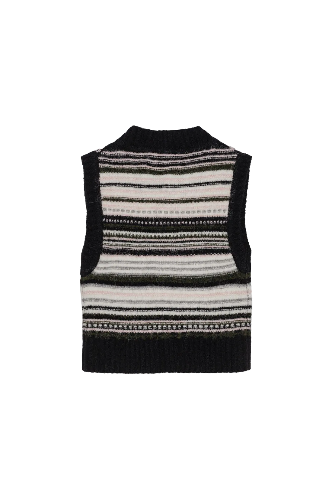 Soft Wool Stripe Vest