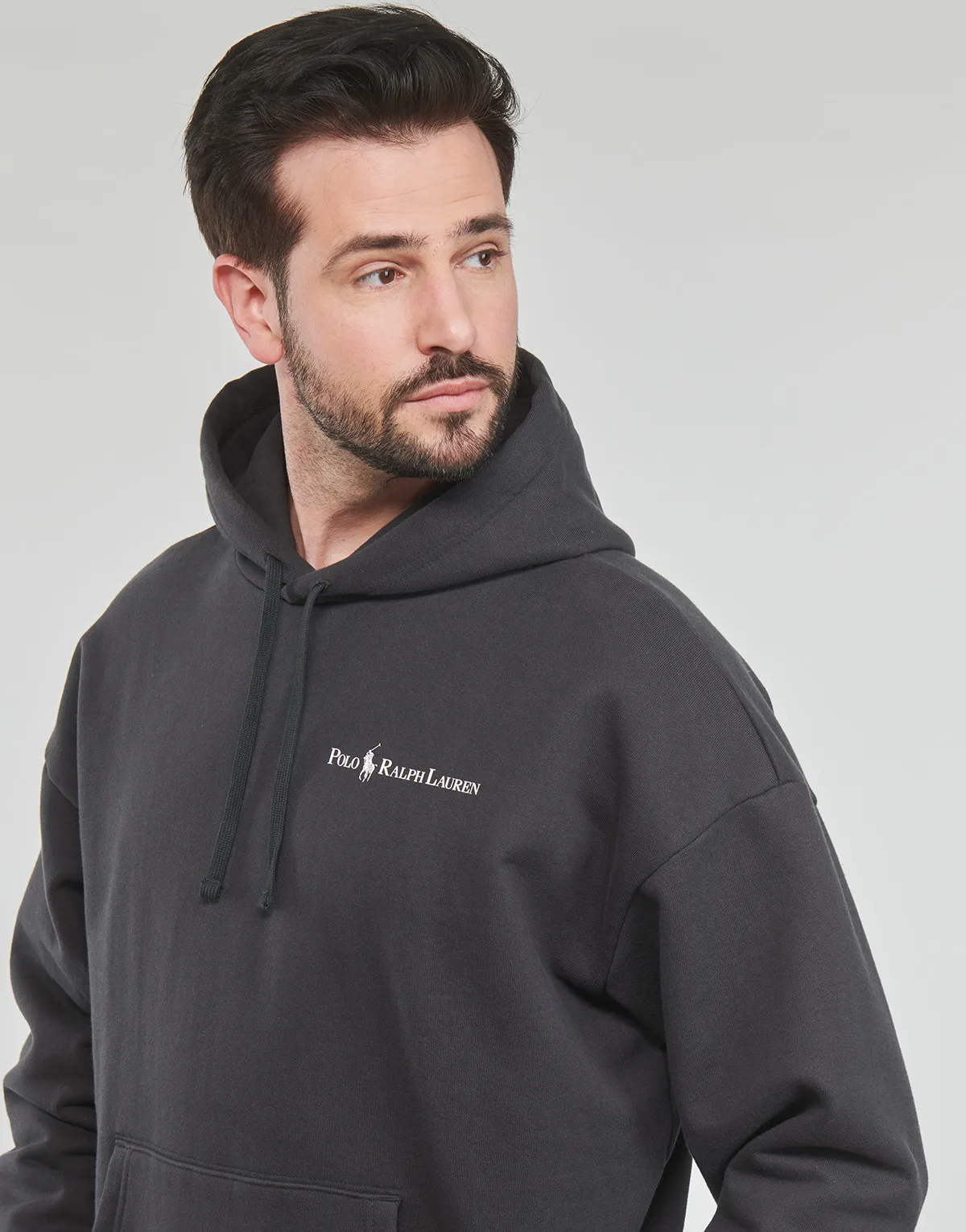 SWEATSHIRT CAPUCHE EN MOLLETON AVEC BRANDING