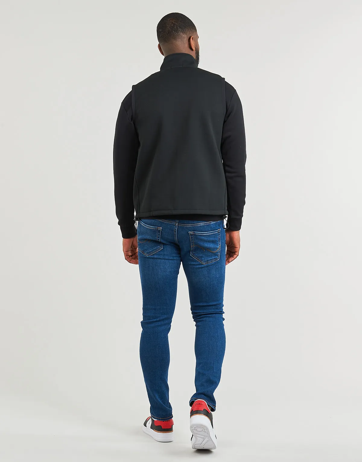 SWEATSHIRT ZIPPE SANS MANCHES EN DOUBLE KNIT TECH