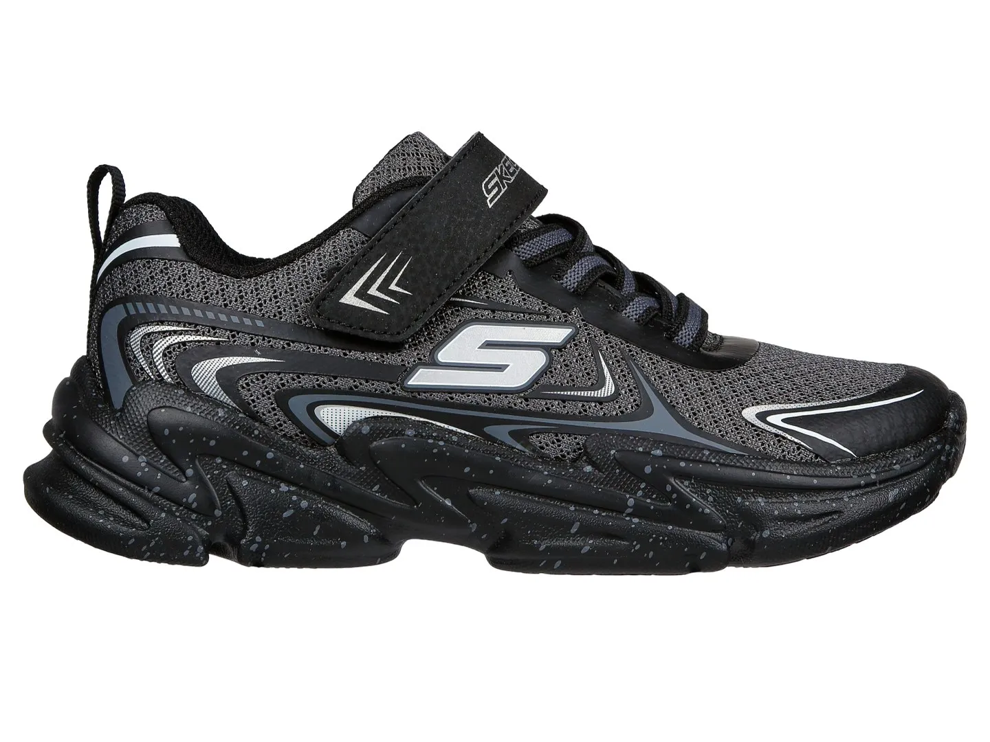 Tenis Skechers Wavetronic Gris Para Niño