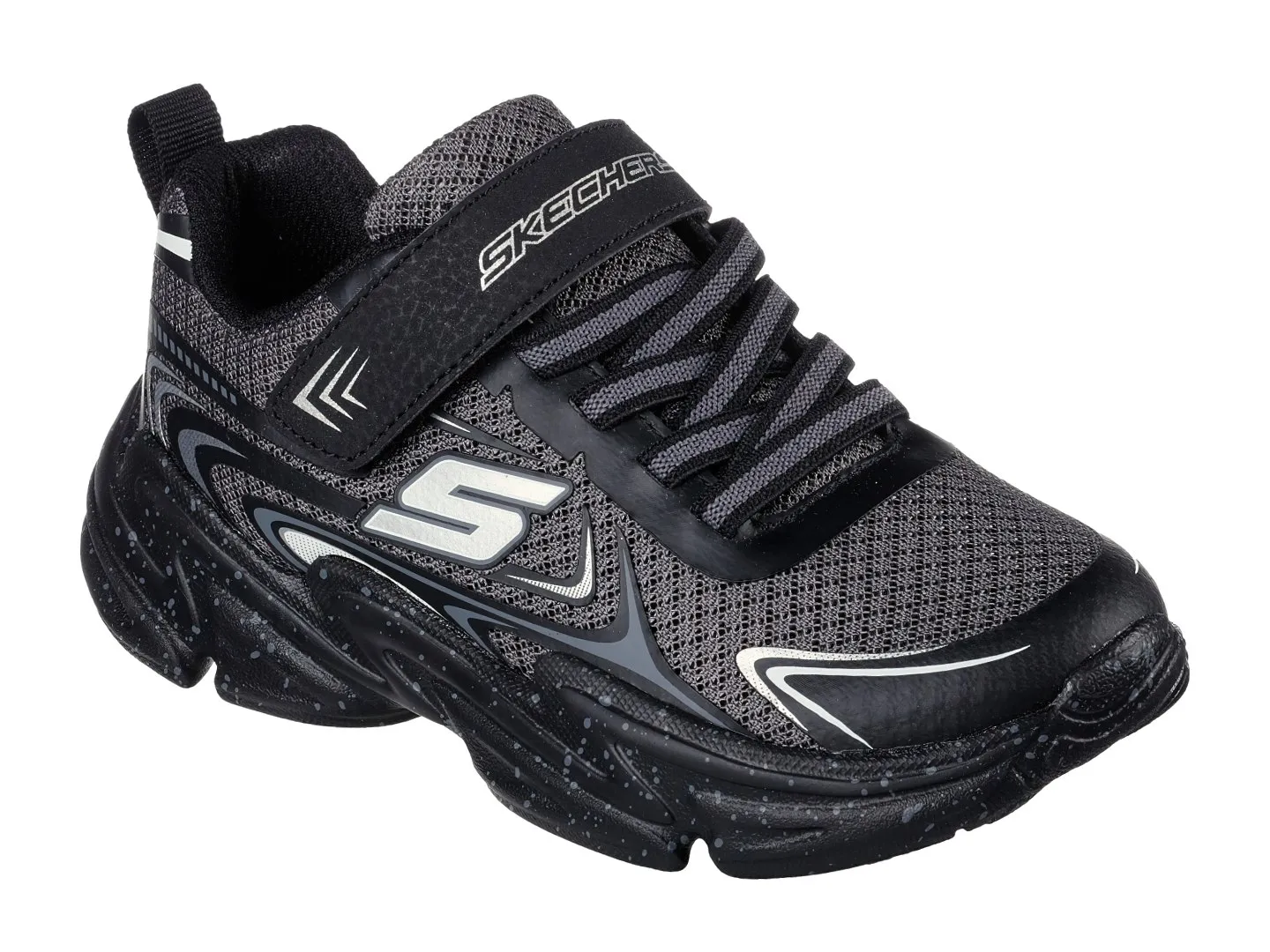 Tenis Skechers Wavetronic Gris Para Niño