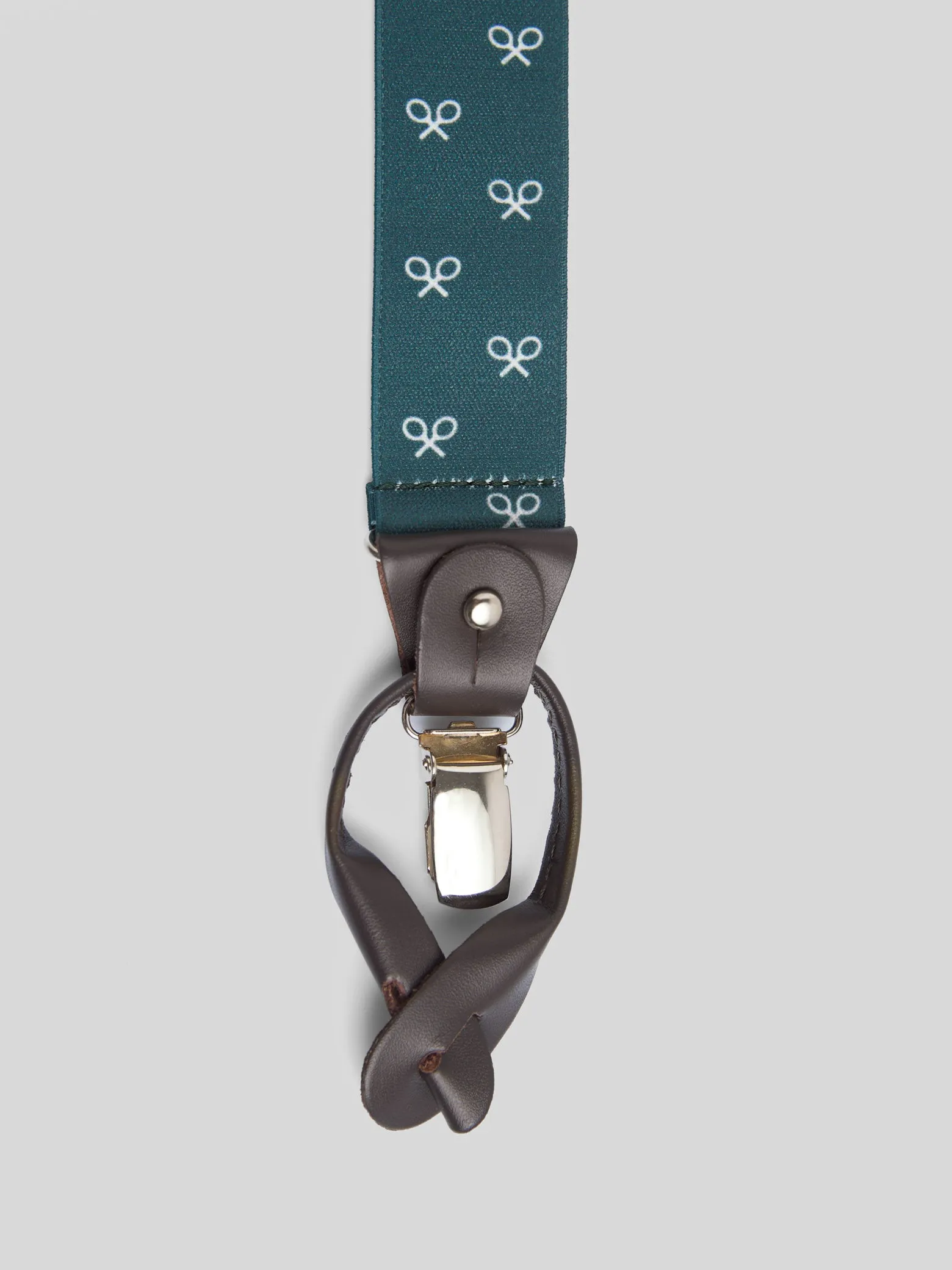 Tirante silbon verde raqueta blanca