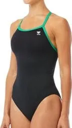 Tyr Bañador TYR Hexa Diamondfit para mujer Negro/Verde