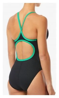 Tyr Bañador TYR Hexa Diamondfit para mujer Negro/Verde