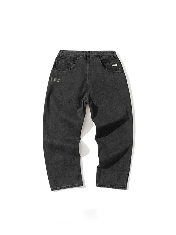 Vaqueros holgados azul oscuro con silueta lavada