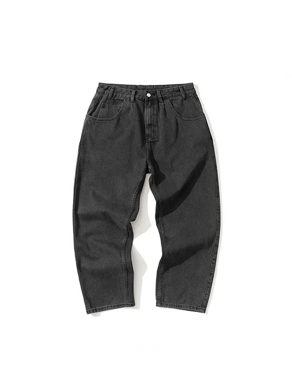 Vaqueros holgados azul oscuro con silueta lavada
