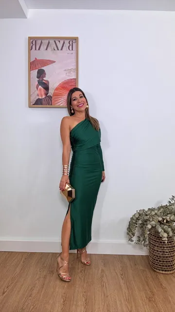 Vestido Bernadette Invitada Verde