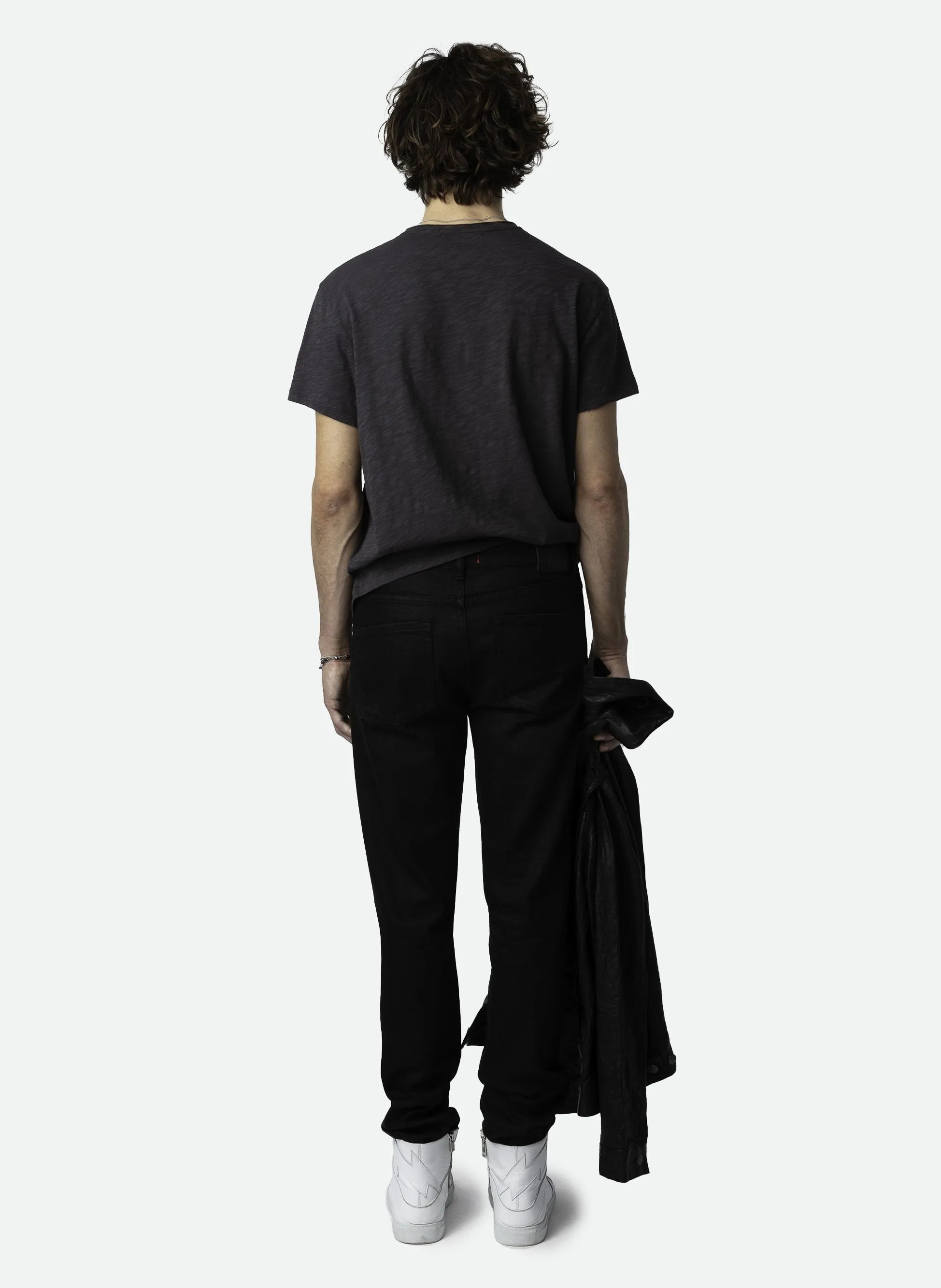 ZADIG&VOLTAIRE TOBY  CAMISETA ESTAMPADA DE ALGODóN ORGáNICO EN GRIS
