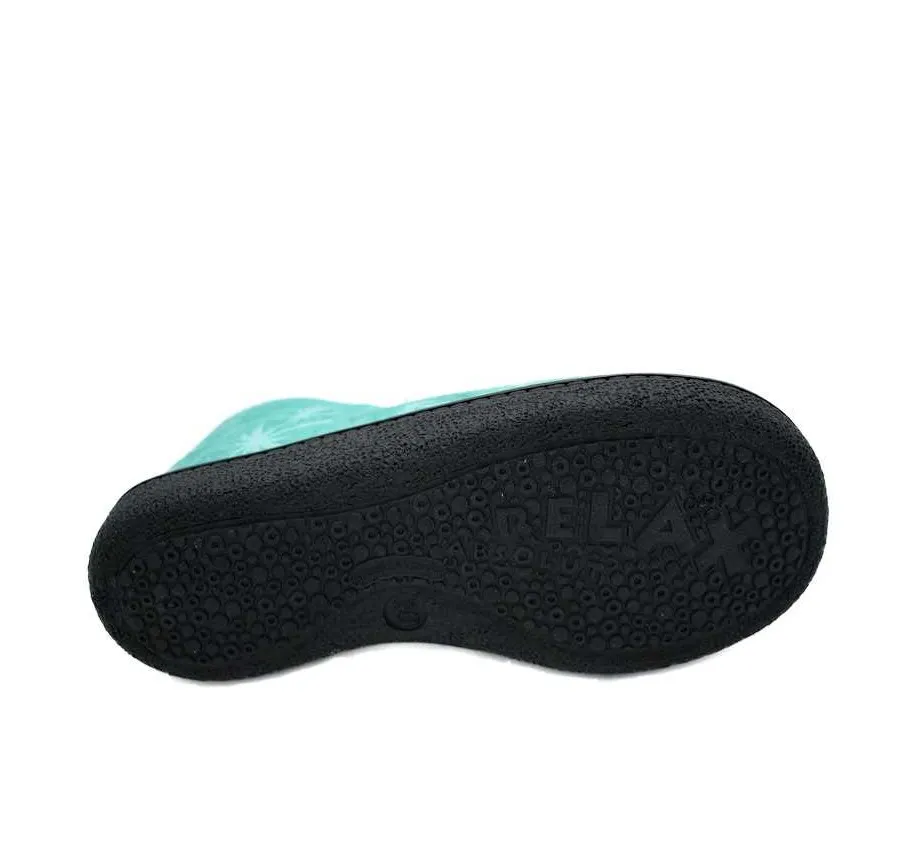 ZAPATILLA ROAL 12102 ELÁSTICOS TEXTIL VERDE SERIGRAFÍA MONSTRUO PLANTILLA PLUMAFLEX 26114